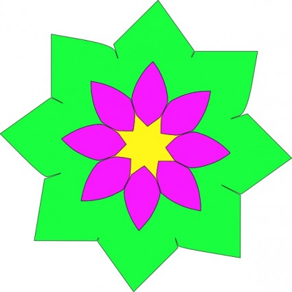 Image Clipart Forme Fleur GÃ©omÃ©trique-vector Clipart-vecteur Libre ...