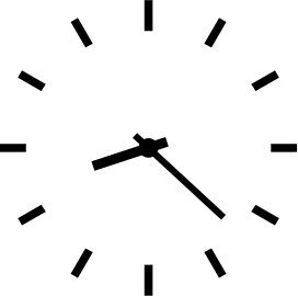 Simple clock clipart