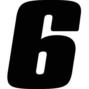 Hardline Products - DB412B-7 - Number Label, 7, Black, 4 Character ...