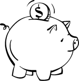 Free piggy bank clipart
