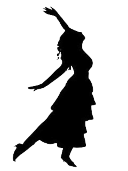 Jump Dancer Silhouette Clipart