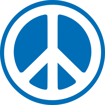 clipartist.net Â» Clip Art Â» Blue Sticker Peace Sign Cnd Logo ...