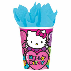 Hello Kitty Rainbow Cups (pkt 8) - Girls Birthday Party Products ...