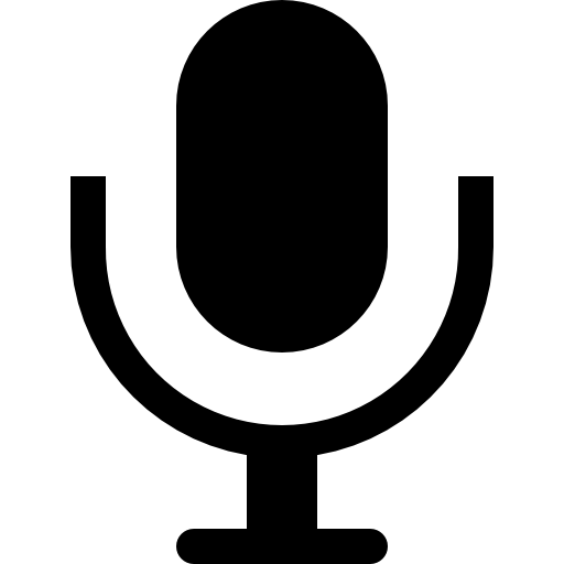 Mic interface symbol - Free interface icons