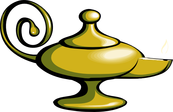 Magic lamp clipart