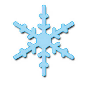 Blue snowflake clipart free