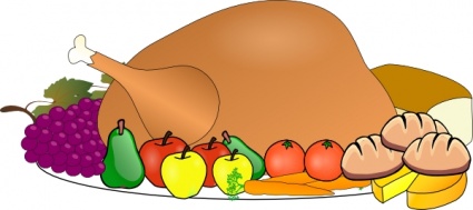 Healthy holiday food clipart