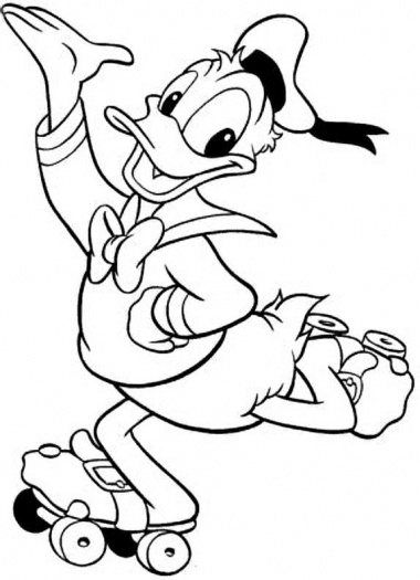 Donald Duck Outline - ClipArt Best