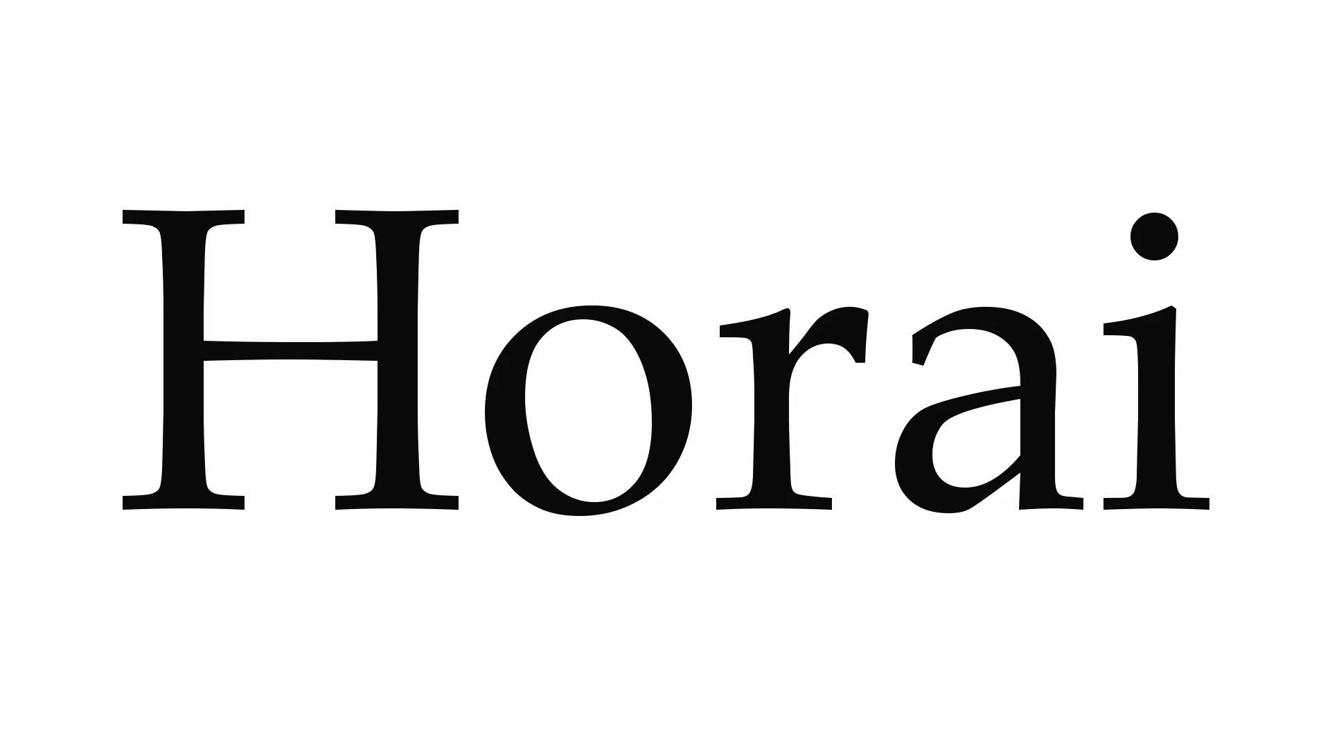 How to Pronounce Horai - YouTube