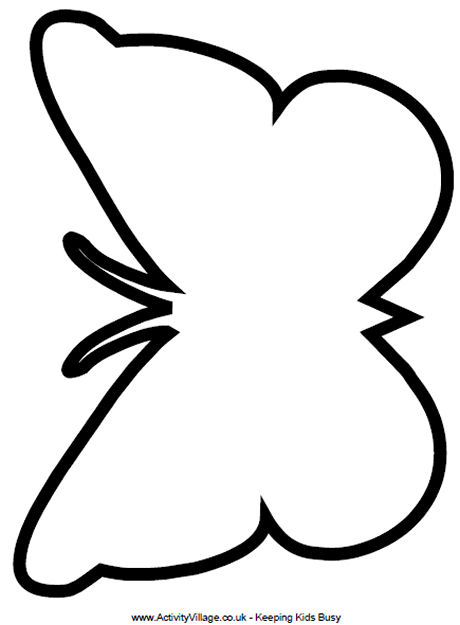 Best Photos of Blank Butterfly Outline - Butterfly Outline Clip ...