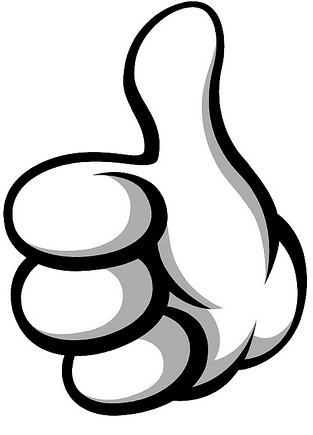 Thumbs up hand clipart