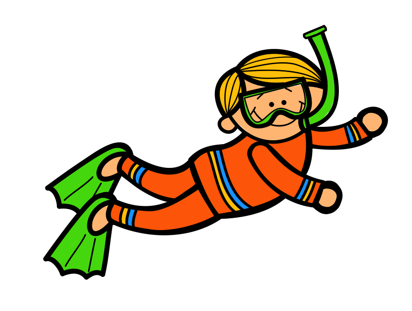 Cartoon Diver Clipart - Cliparts and Others Art Inspiration