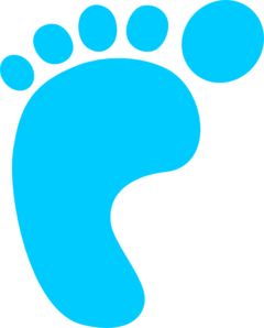Baby Footstep Clip Art - vector clip art online ...