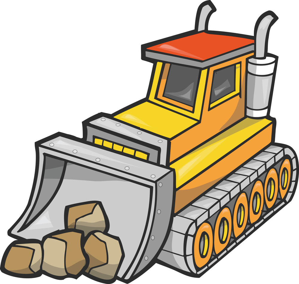 bulldozer clip art | Hostted