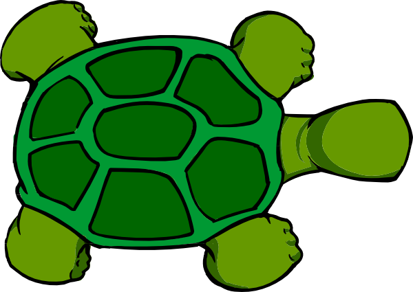 Kturtle Top View Clip Art - vector clip art online ...