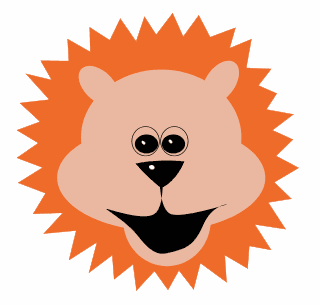 Lion Head Cartoon