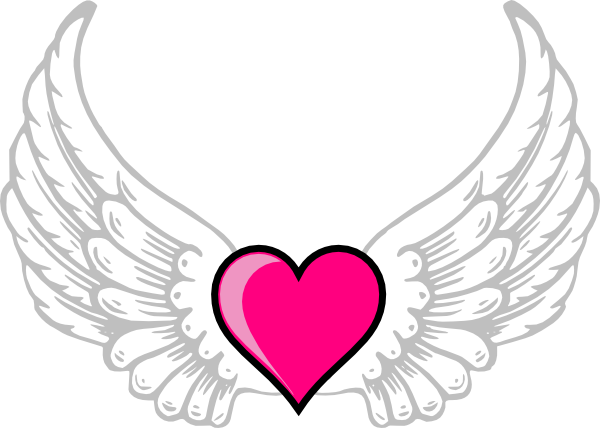 Heart With Wings Drawing - ClipArt Best