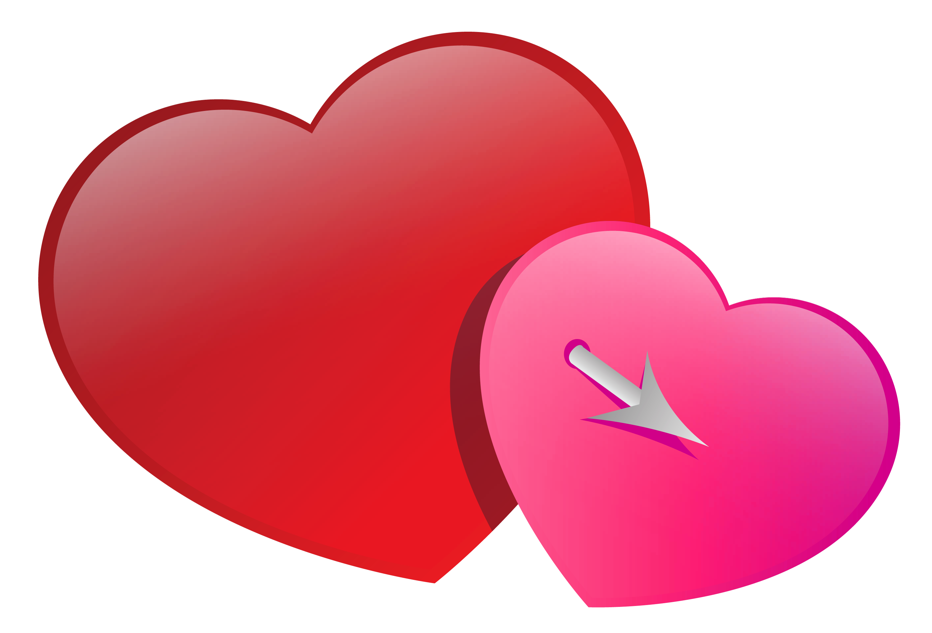 Pink Hearts Clip Art 12 | HopIMG.com