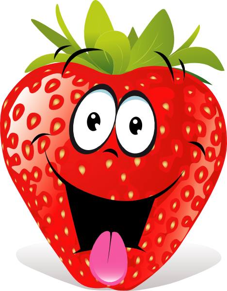 Cartoon Strawberry Clip Art - vector clip art online ...