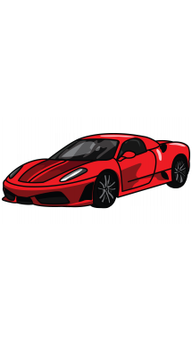 How to Draw Ferrari 360, a Sports Car, Easy Step-by-Step Drawing ...