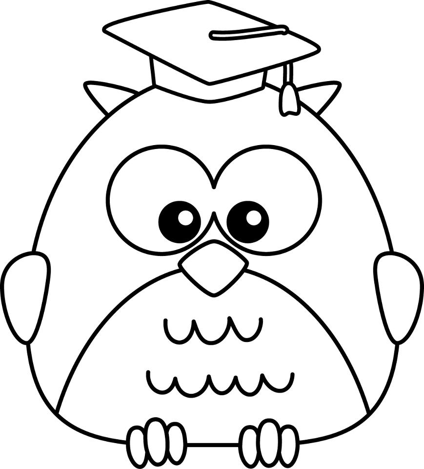 Cute Owl Coloring Pages - AZ Coloring Pages
