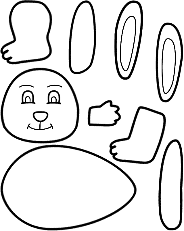 Easter Bunny Template ClipArt Best