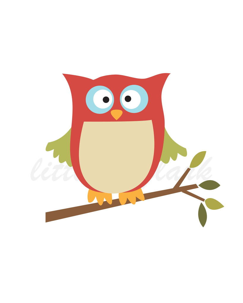 clipart owl on branch - photo #7