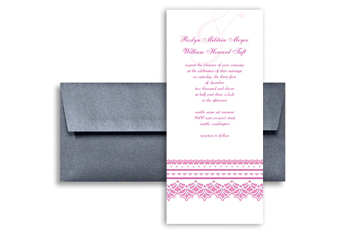 Printable Diy Purple Wedding Invitation Templates 4x9 in. Vertical ...