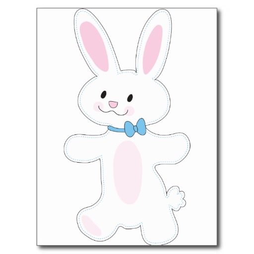 bunny_cut_out_post_cards-r0e23 ...
