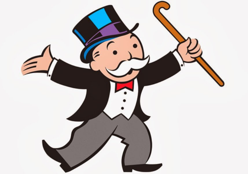 Monopoly game pieces clipart