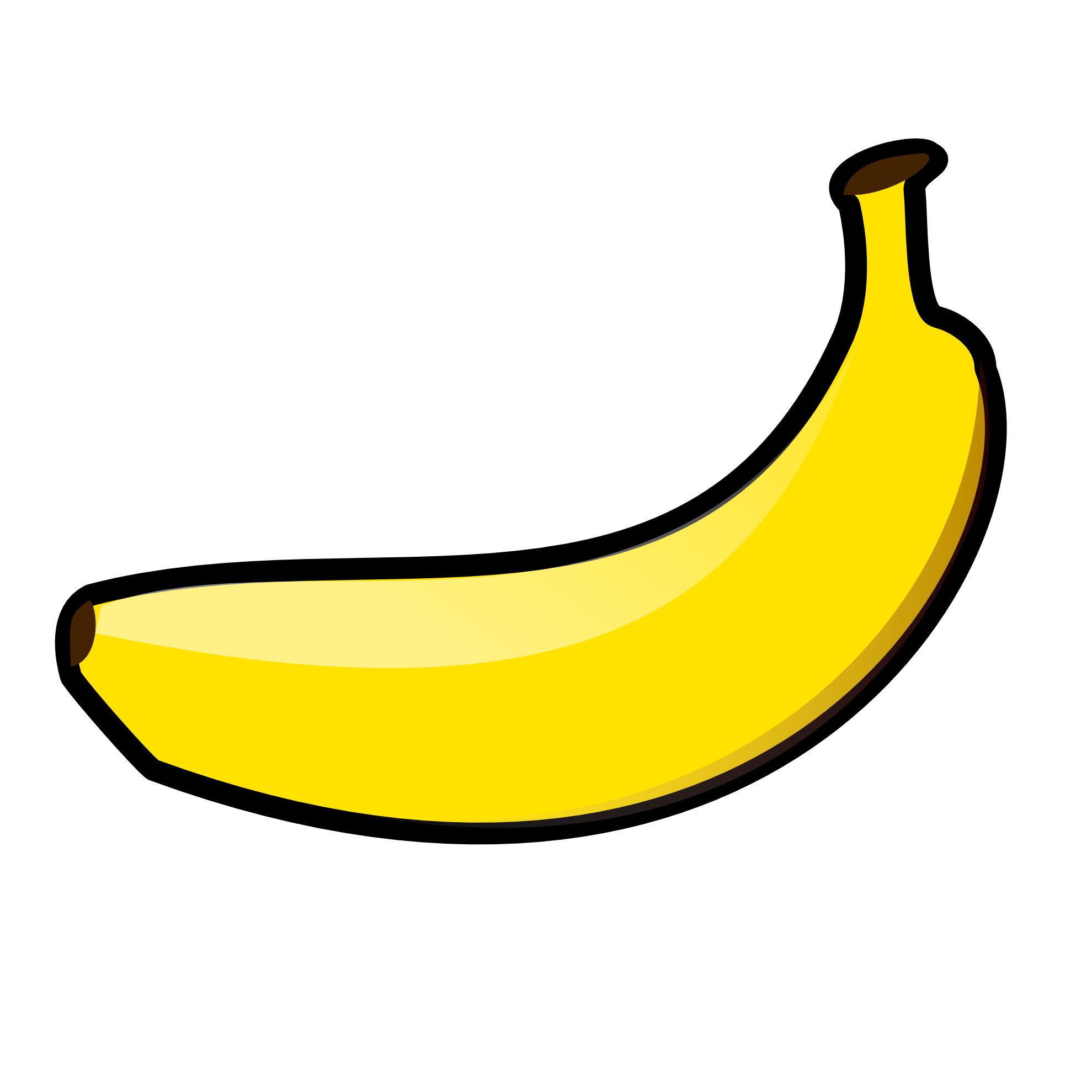 Banana Clipart Black And White Black And White Banana 091129 ...