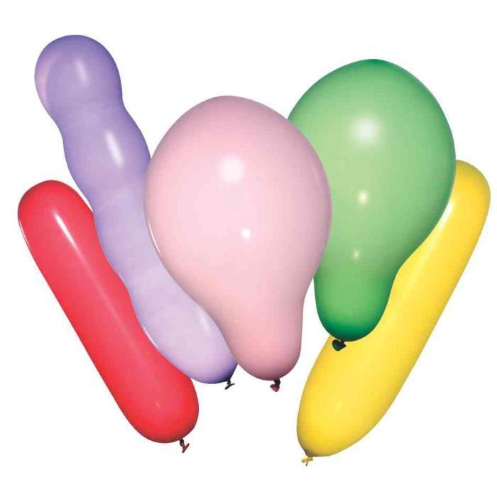 Ballons de baudruche, assortiment forme et taille - Achat / Vente ...