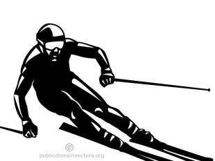 Skier Vector Free | free vectors | UI Download