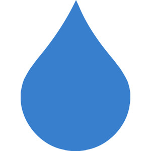 rain drop 2, from water drop page, public domain clip art image ...