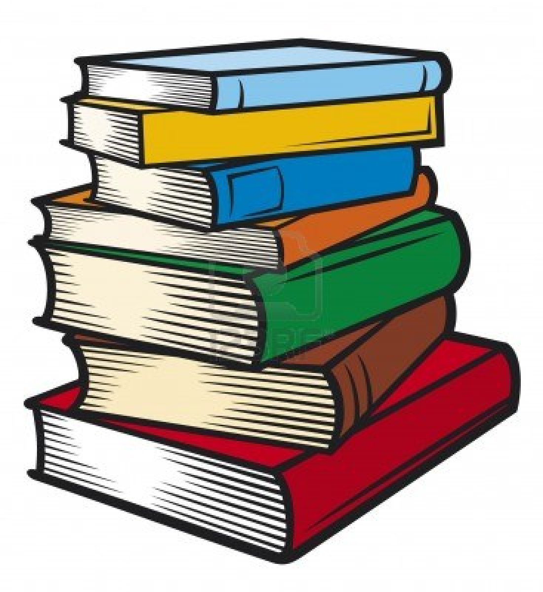 Clip Art Of Books - Tumundografico