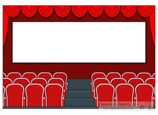 Movie theater clipart