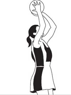 Netball game clipart