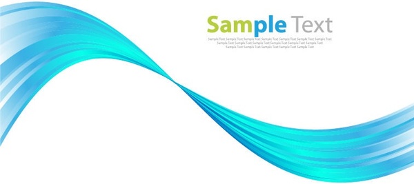 Blue wave abstract art background vector graphic Free vector in ...