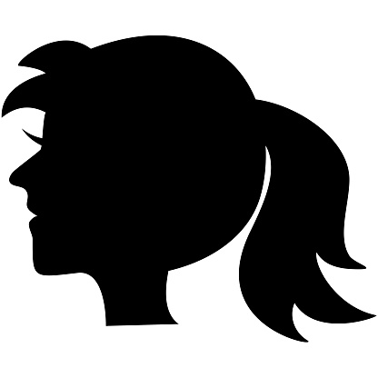 Ponytail Clip Art, Vector Images & Illustrations