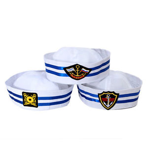 Unisex Adult Yacht Boat Captain Sailor Hat Skipper Navy Marine Cap ...