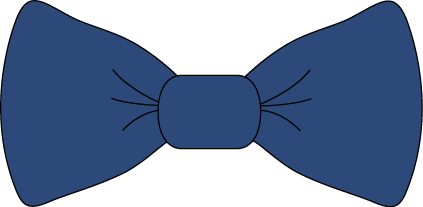 Blue bow tie clipart free