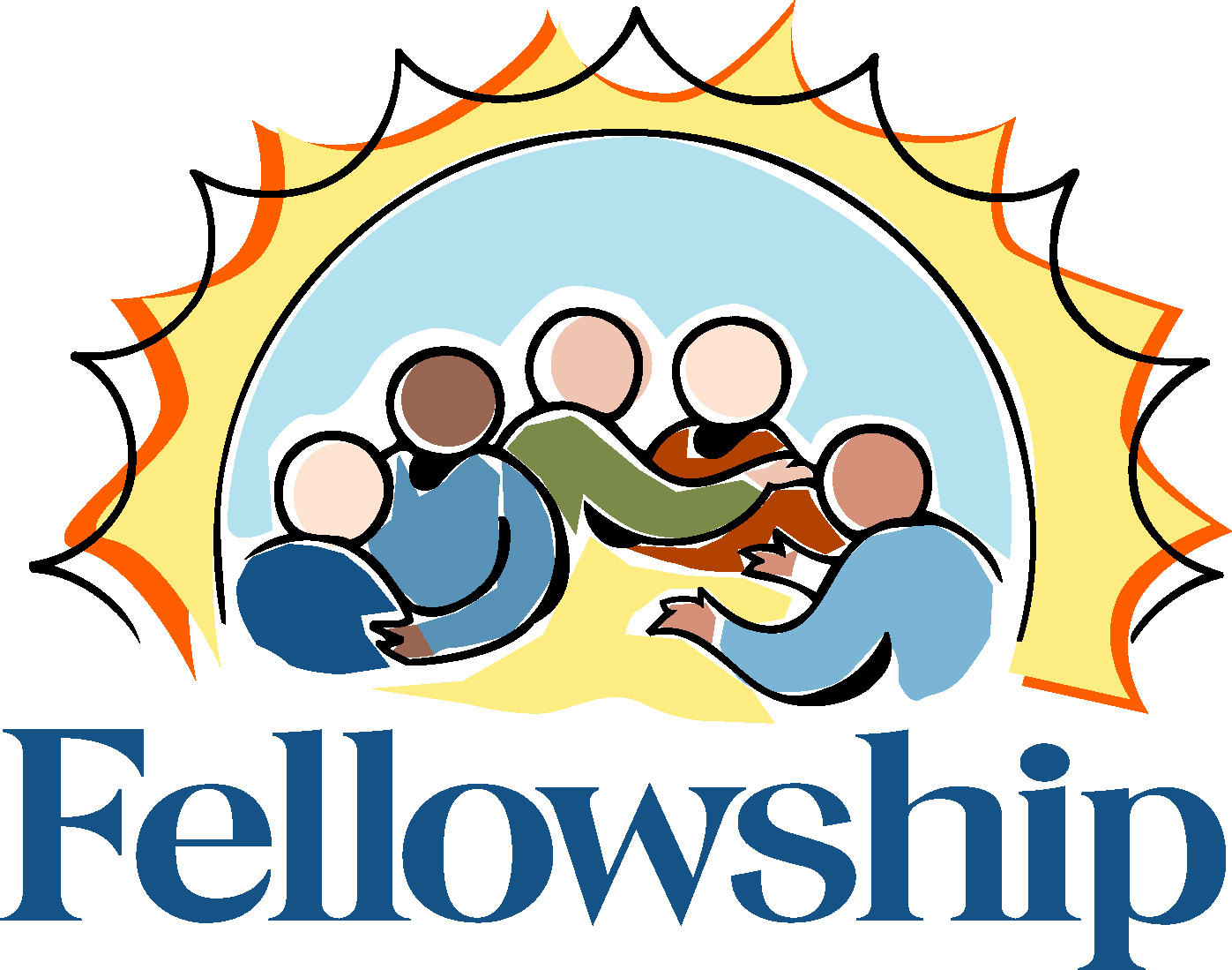 Church fellowship clip art