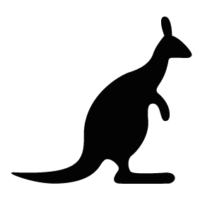 Kangaroo Silhouette | Silhouette of Kangaroo