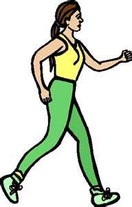 Exercise walking clip art