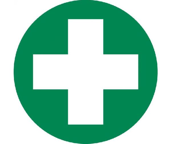 FIRST AID GRAPHIC HARD HAT EMBLEM - Mutual Screw & Supply
