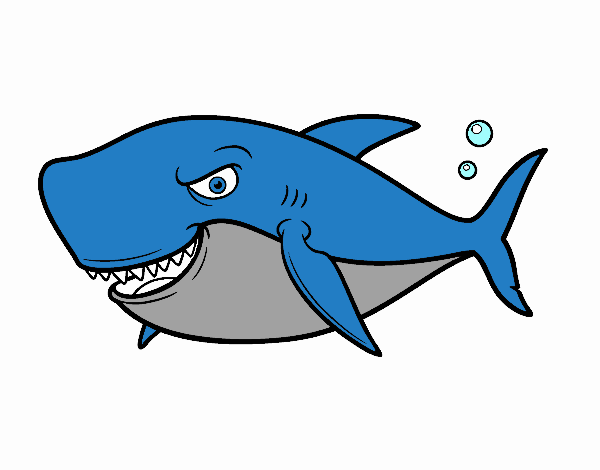 Dessin de Requin de grandes dents colorie par Membre non inscrit ...