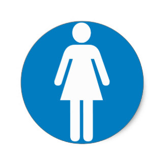 Restroom Stickers | Zazzle