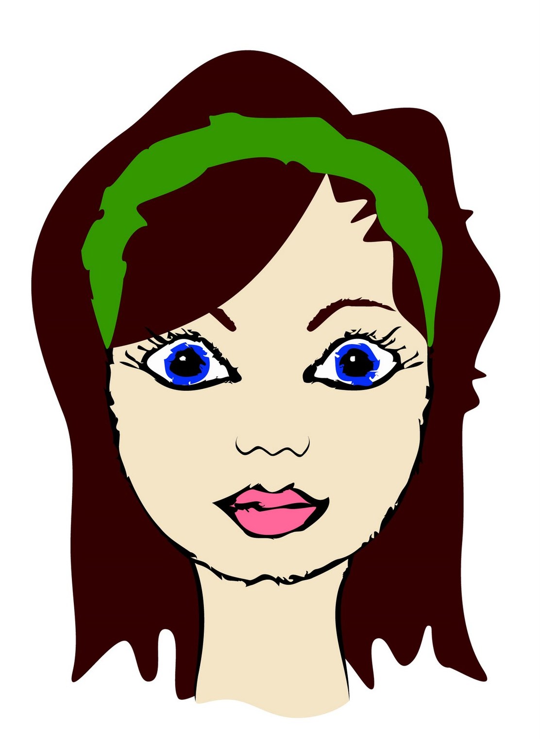 Girl Cartoon Head Clipart - Free to use Clip Art Resource