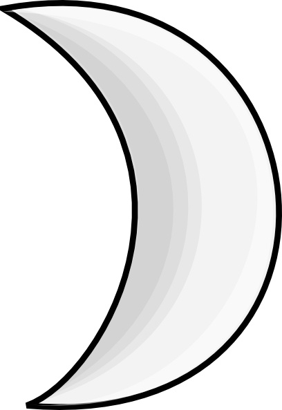 Moon Crescent clip art Free vector in Open office drawing svg ...