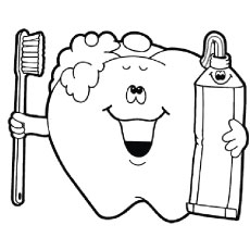 Free Tooth Coloring Pages - Clipart Best